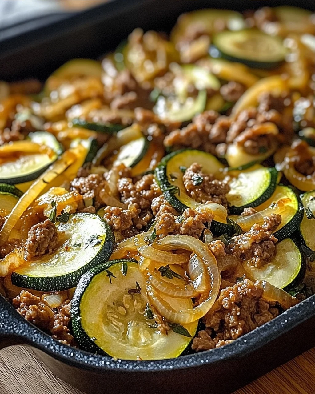 Zucchini-Hack-Pfanne