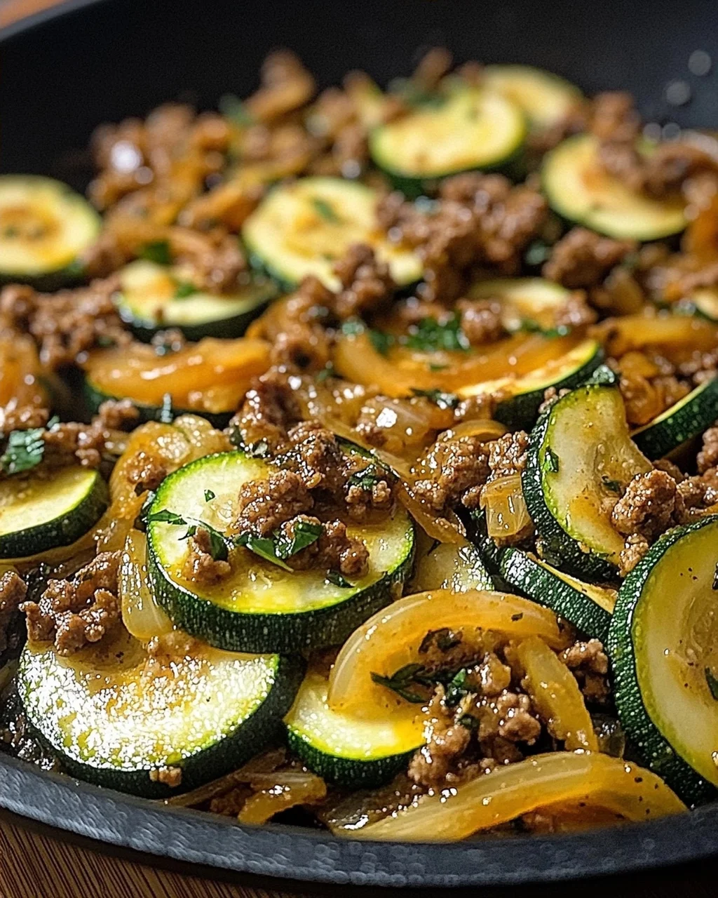 Zucchini-Hack-Pfanne
